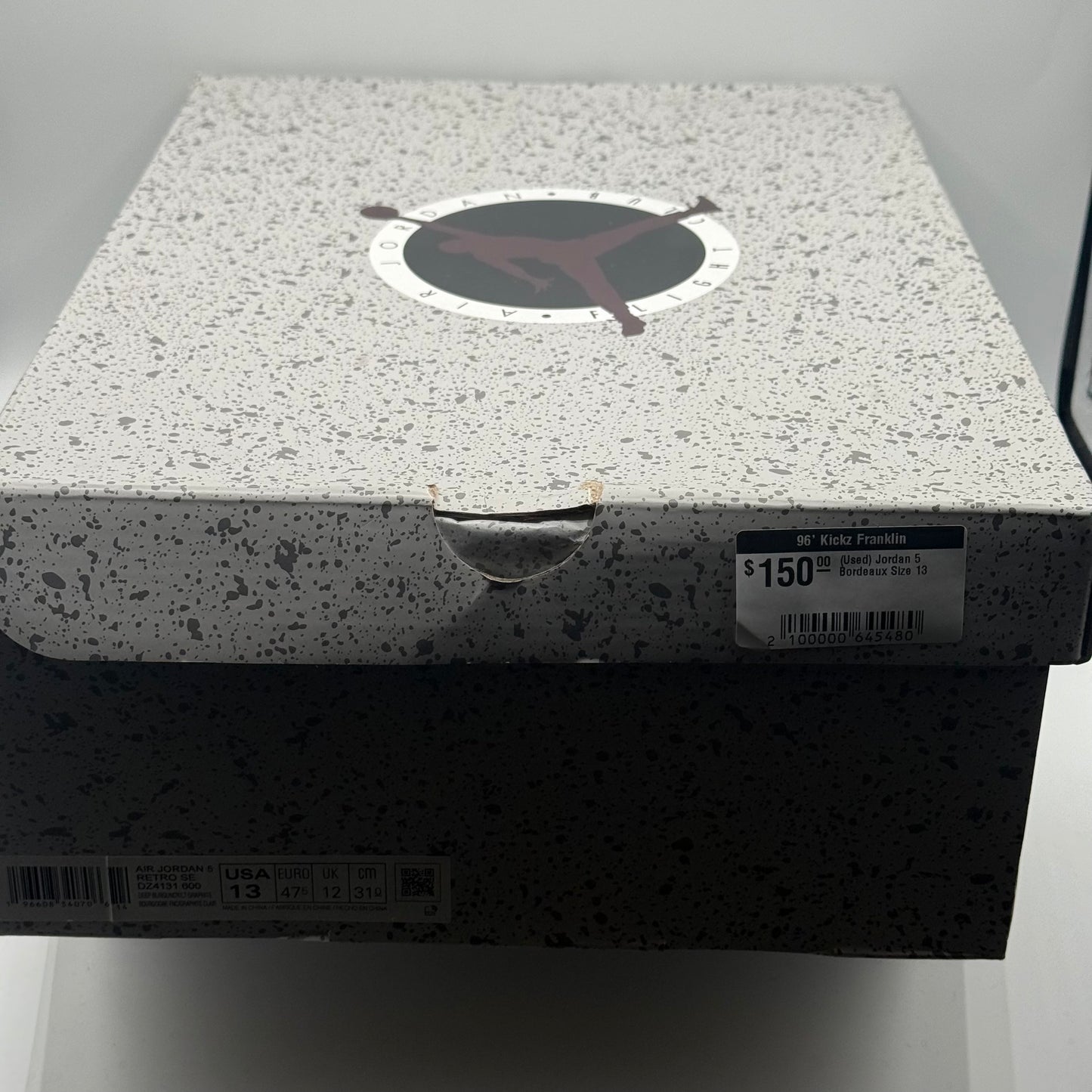 (Used) Jordan 5 Bordeaux Size 13