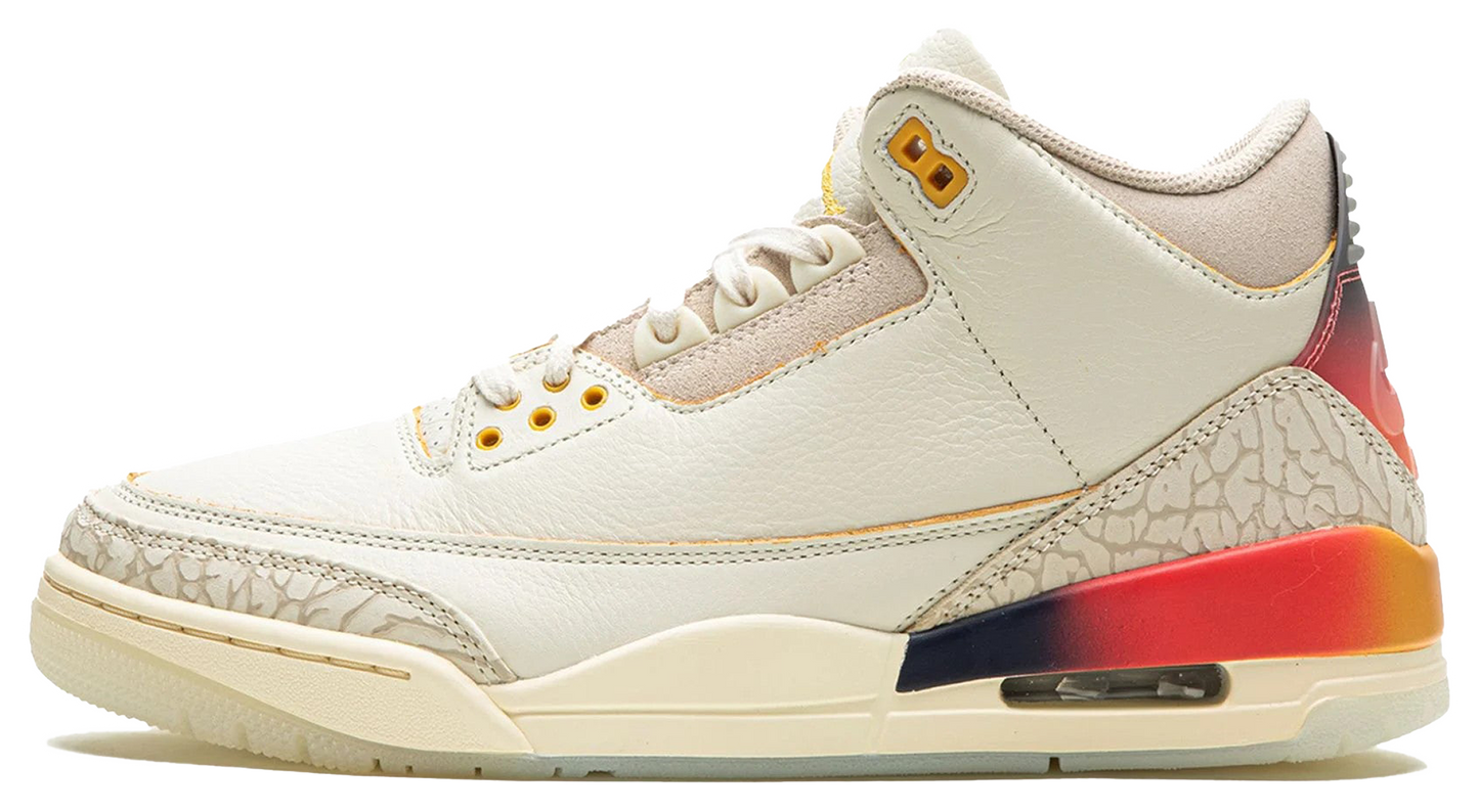 Jordan 3 J Balvin Sunset Medallion