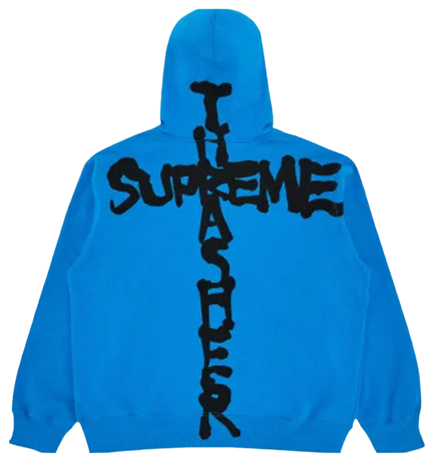 Supreme Thrasher Cross Zip Up Hoodie Blue