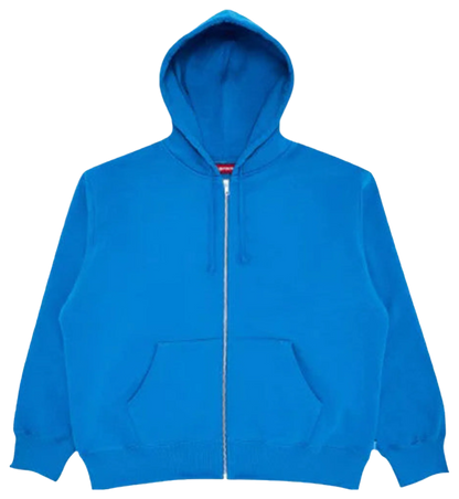 Supreme Thrasher Cross Zip Up Hoodie Blue