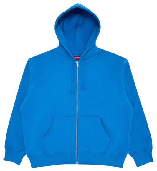 Supreme Thrasher Cross Zip Up Hoodie Blue