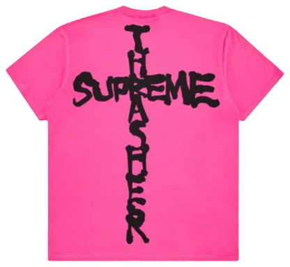 Supreme Thrasher Cross T-Shirt Fuchsia