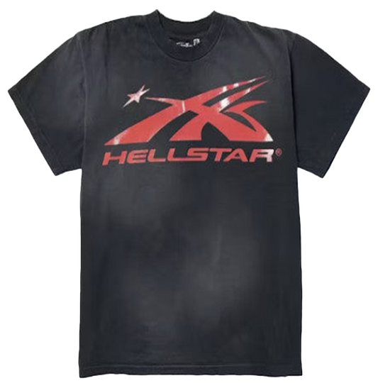 Hellstar Gel Sport Logo T-Shirt Black/Red