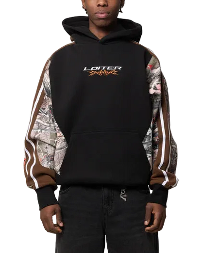 Loiter Hunter Patchwork Hoodie