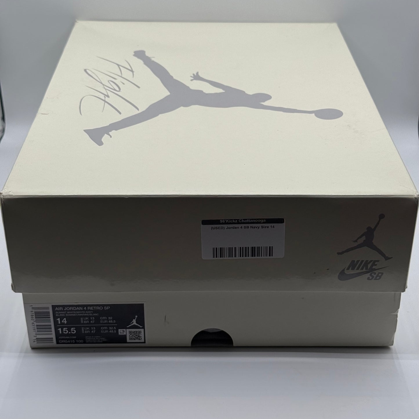 (USED) Jordan 4 SB Navy Size 14