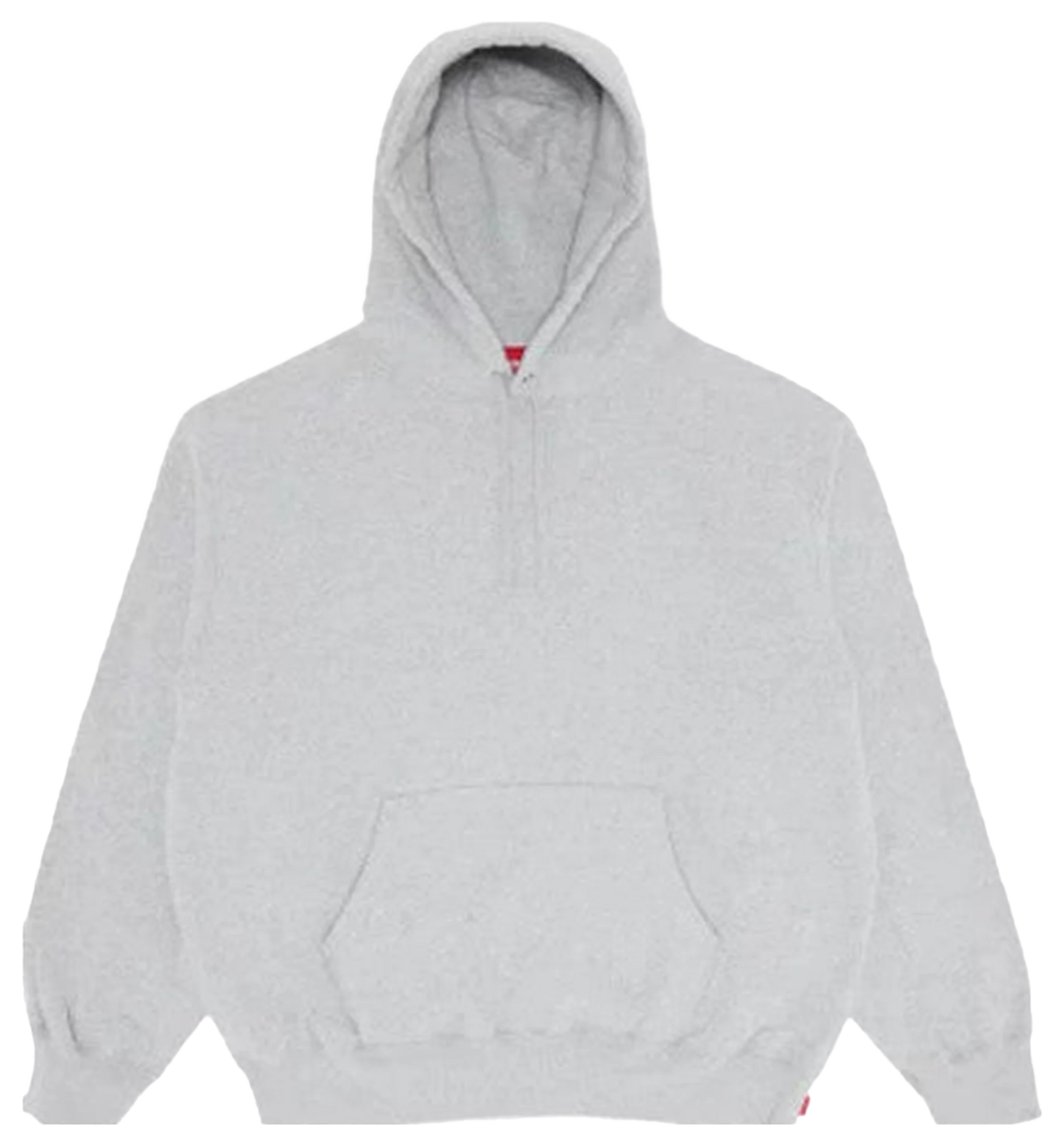 Supreme Satin Logo Hoodie Grey