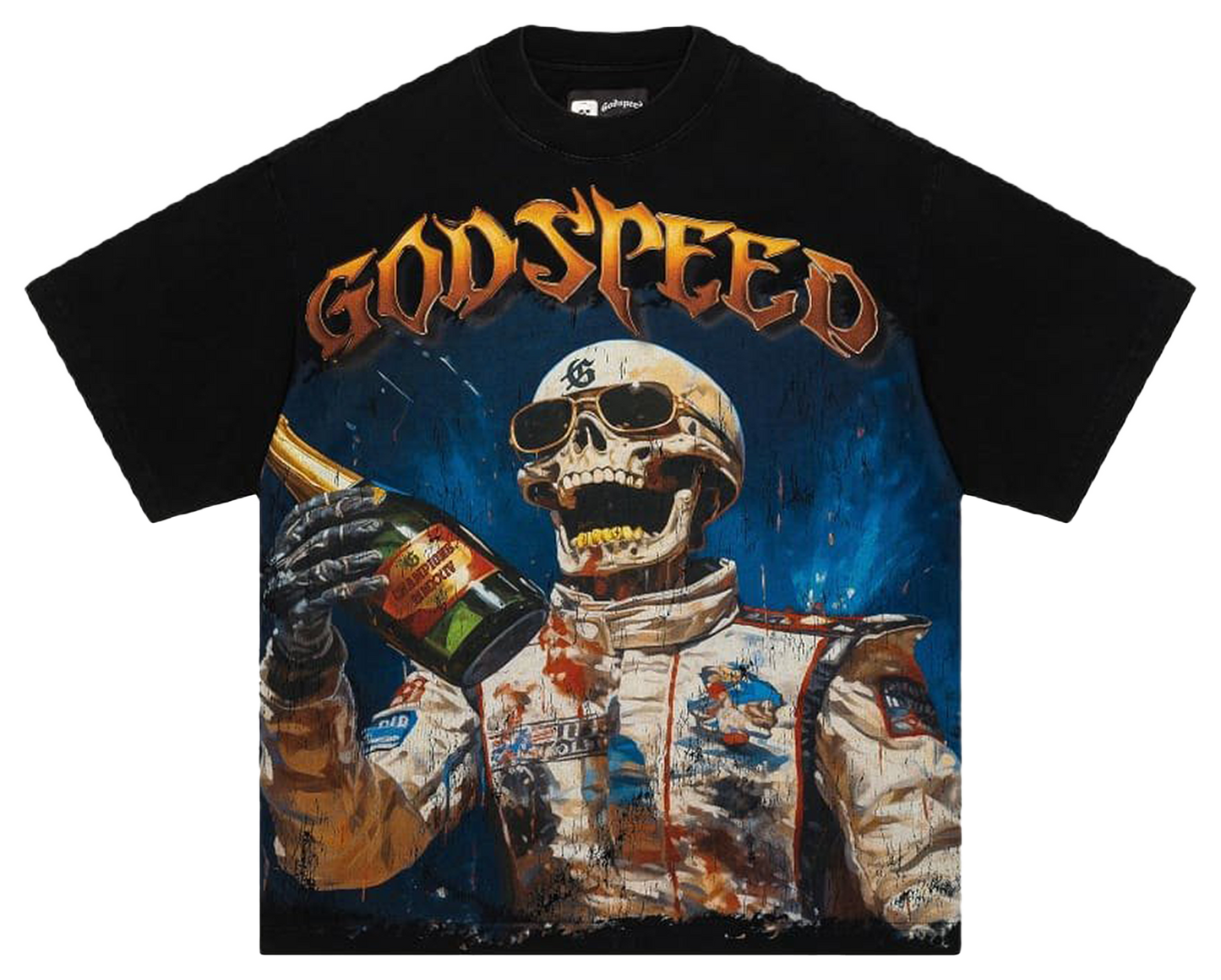 GodSpeed Victory Toast T-shirt (Black Wash)