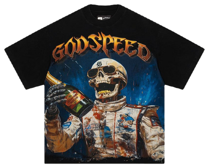 GodSpeed Victory Toast T-shirt (Black Wash)