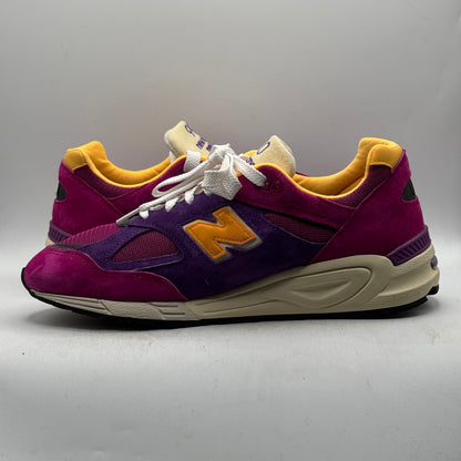 (Used) New Balance 990v2 MiUSA Teddy Santis Purple Yellow Size 12