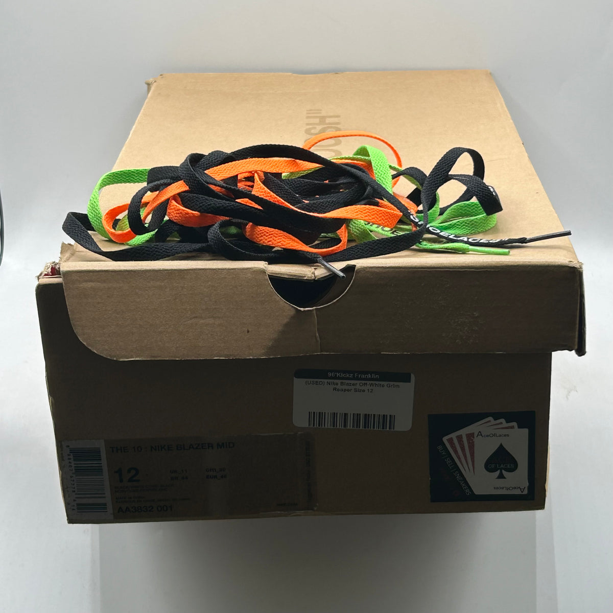 (USED) Nike Blazer Off-White Grim Reaper Size 12