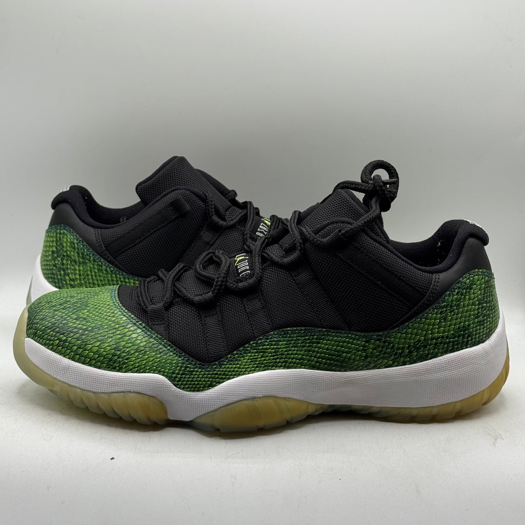 (USED) Jordan 11 Low Green Snakeskin (2014) Size 11.5