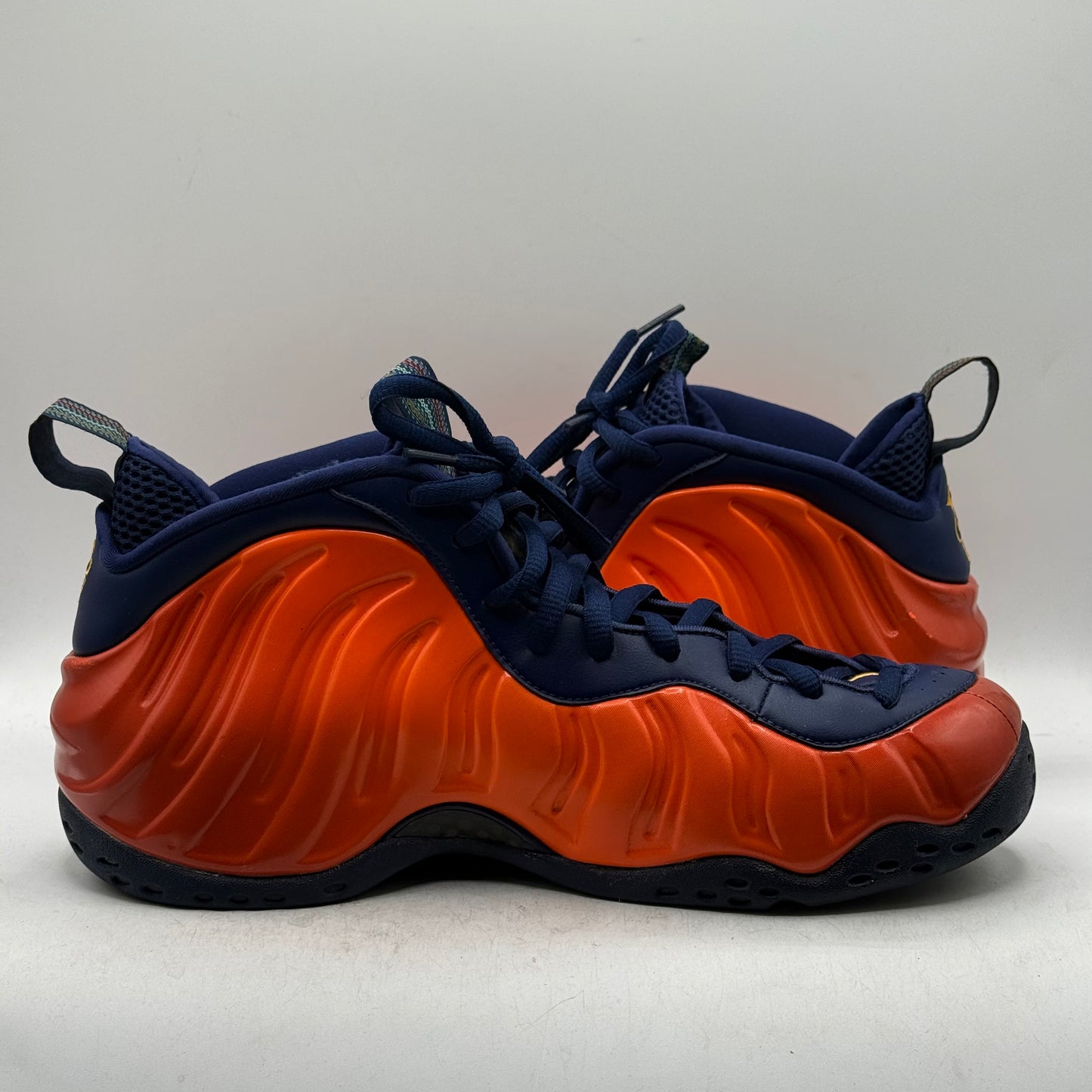 (Used) Nike Foamposite One Blue Viod Rugged Orange Size 9.5