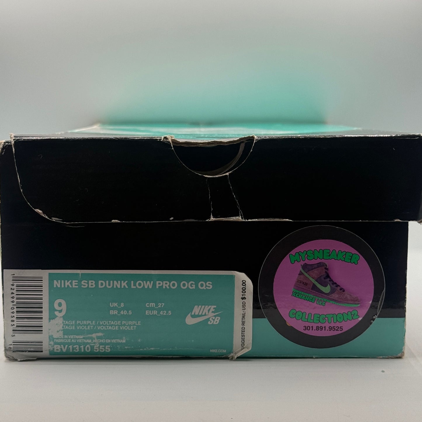 (USED) Nike SB Dunk Low Purple Lobster Size 9