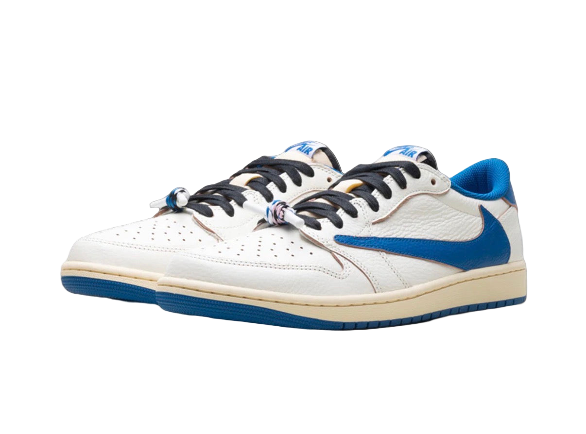 Jordan 1 Low Travis Fragment Sail Military Blue Size 10