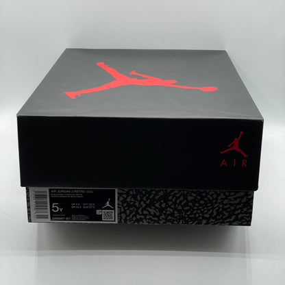 (Used) Jordan 3 Black Cat Size 5Y