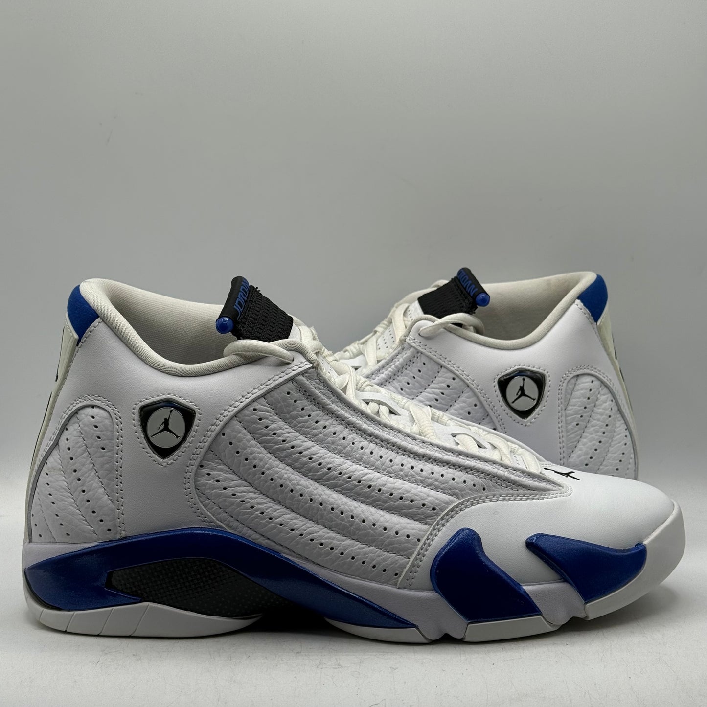 (Used) Jordan 14 White Hyper Royal Size 9