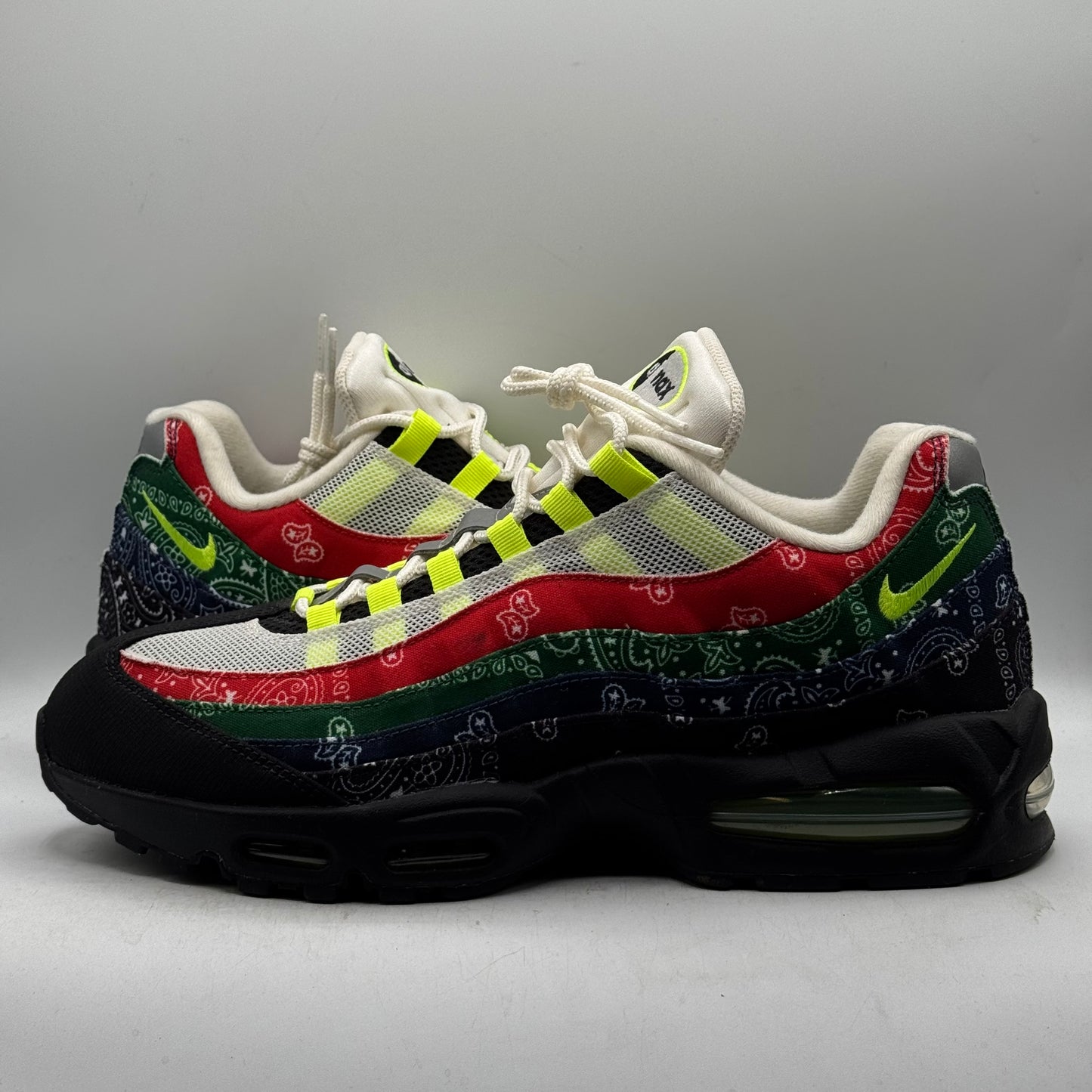 (Used) Nike Air Max 95 OG Big Bubble Neon Paisley Bandana Size 13