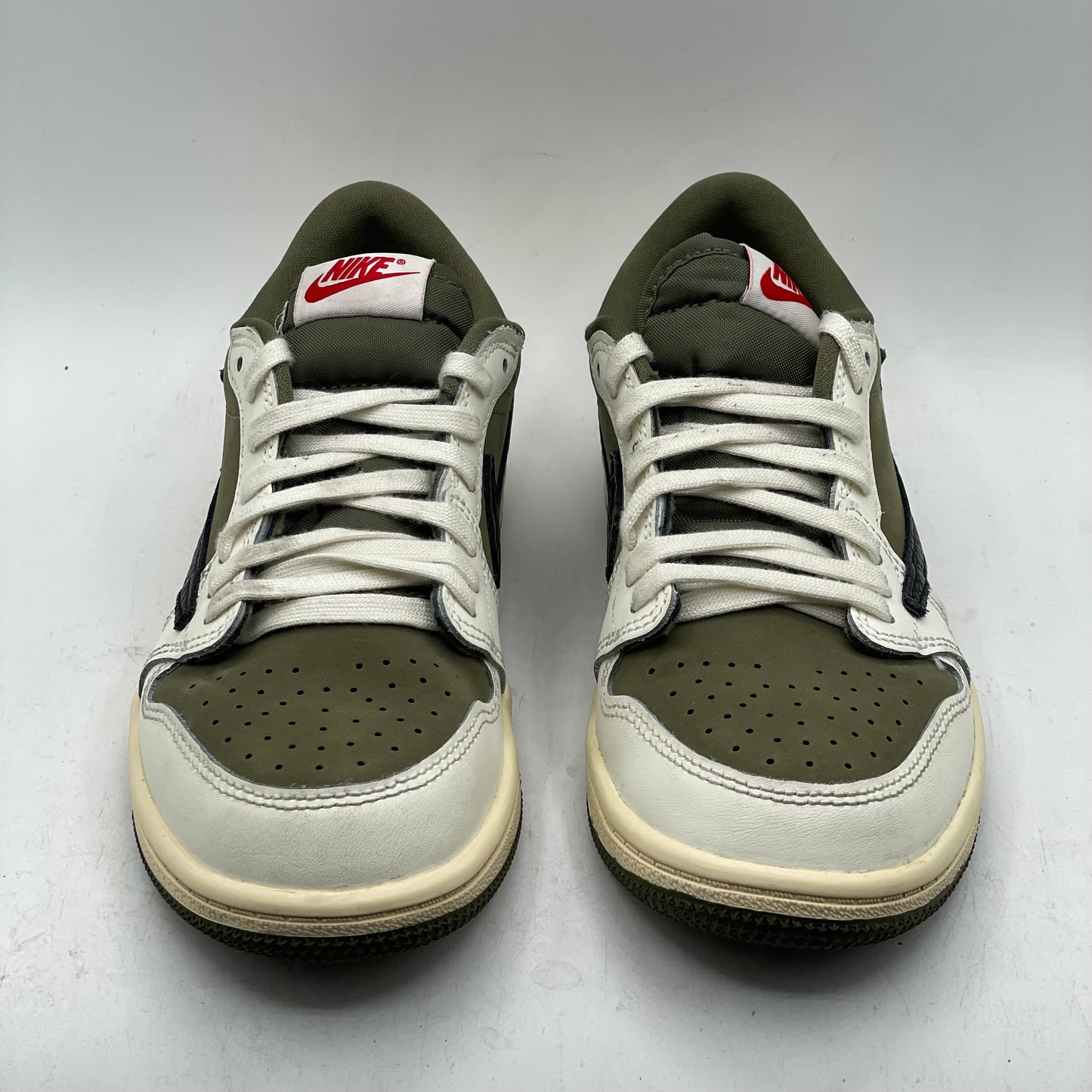 (USED) Jordan 1 Low Travis Scott Medium Olive (PS) Size 3Y