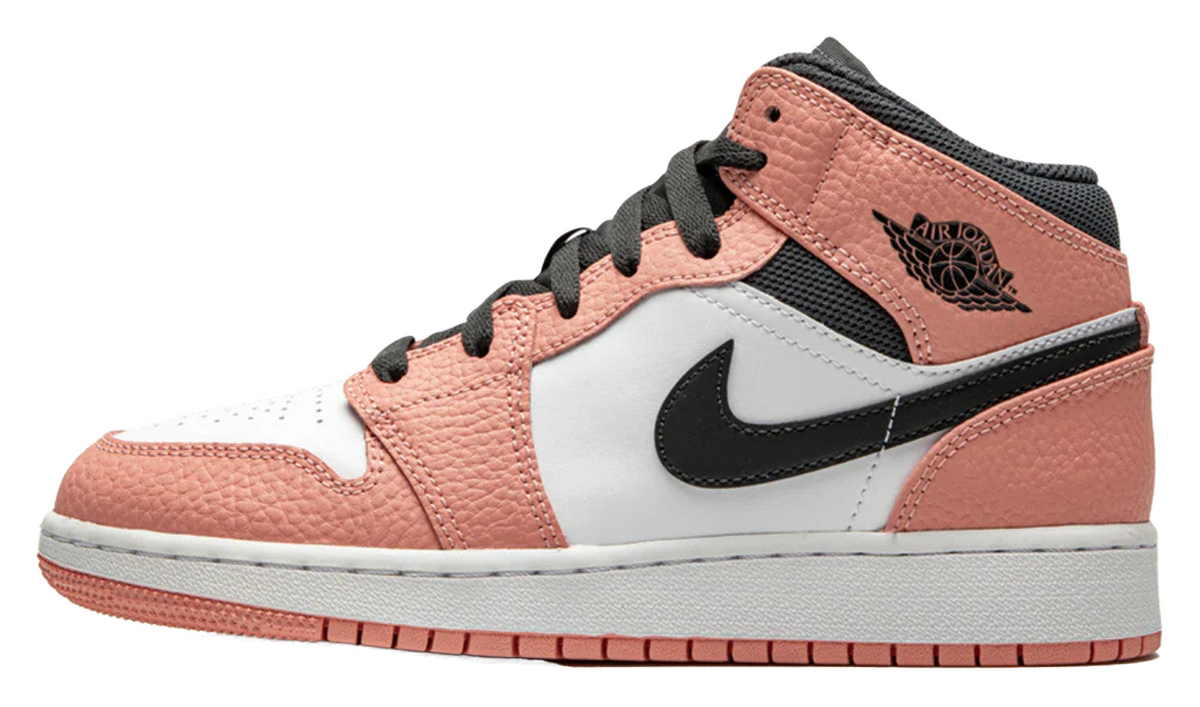 Jordan 1 Mid Pink Quartz (GS) Size 5.5Y