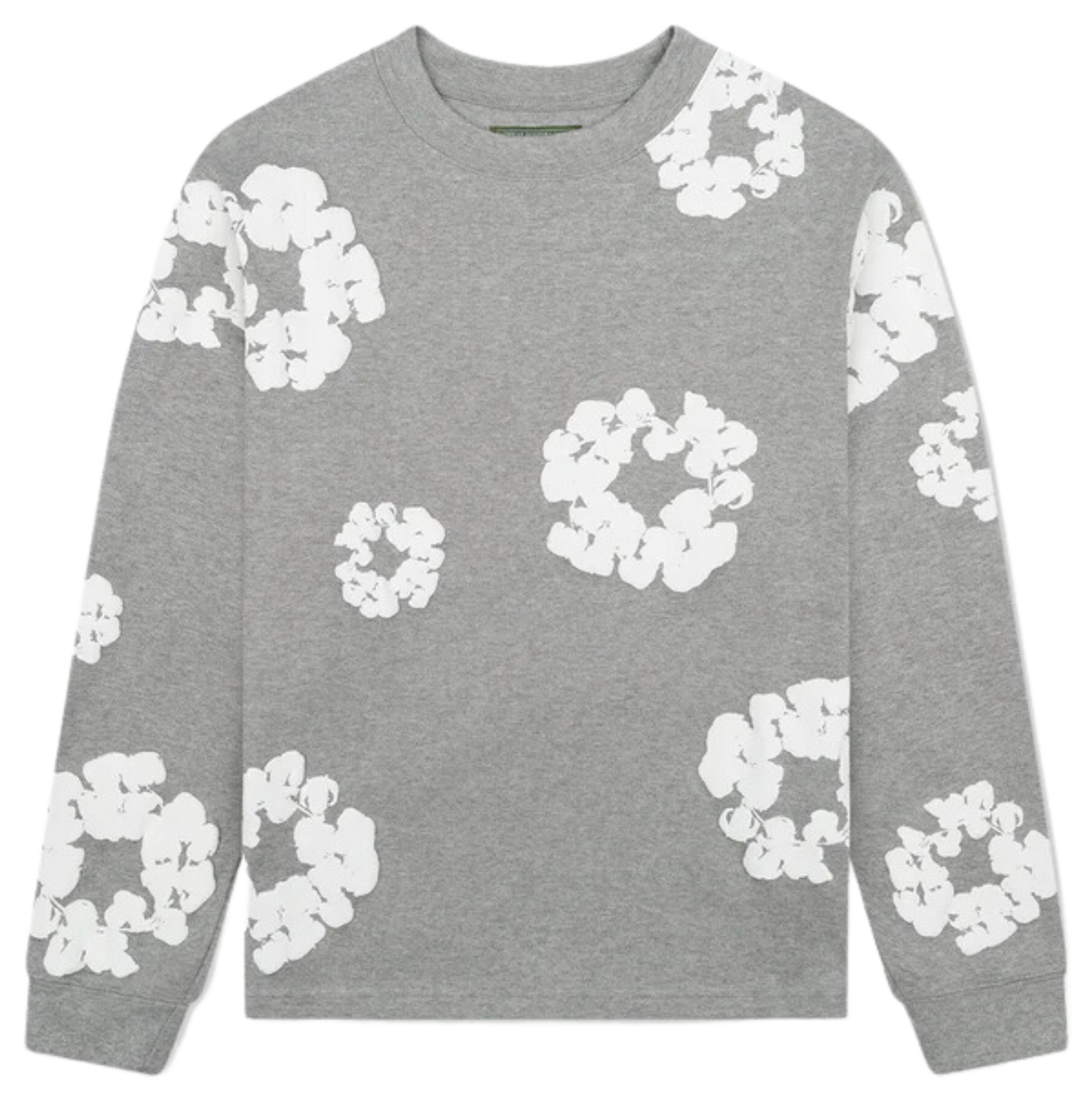 Denim Tears Cotton Wreath Long Sleeve T-Shirt Grey