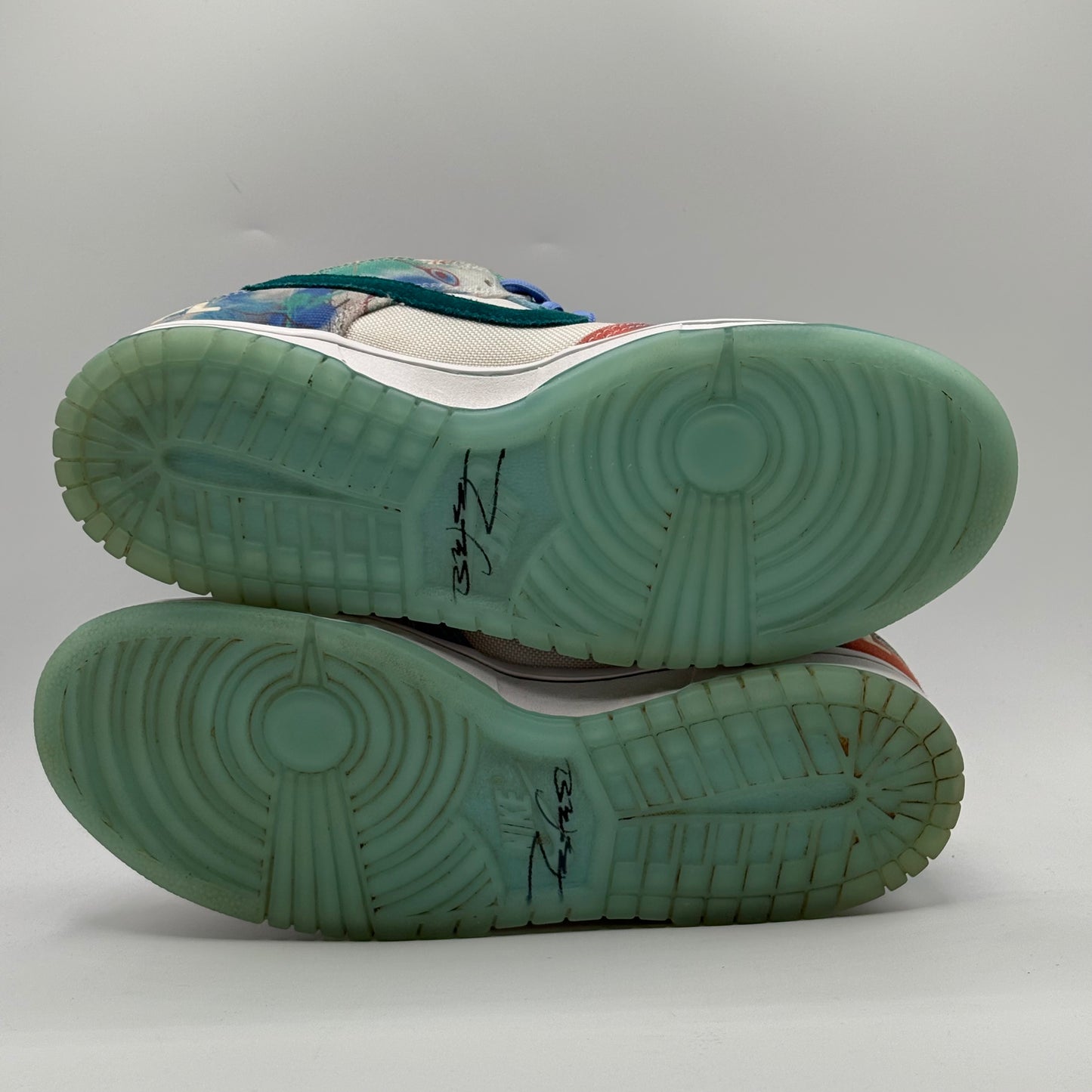 (Used No Box) Nike SB Dunk Low Futura Lab Bleached Aqua Size 8