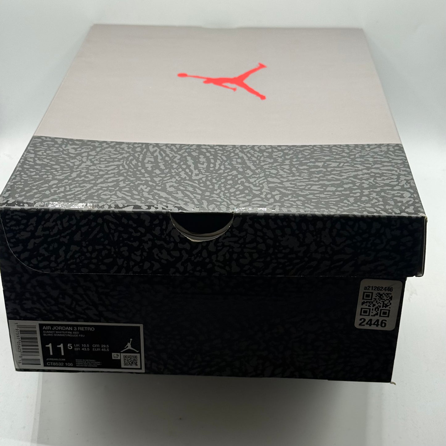 (Used) Jordan 3 Grey Cement Size 11.5