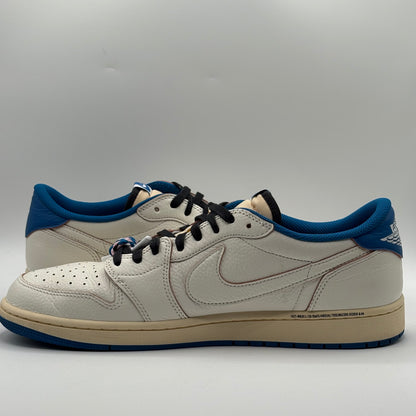 (USED) Jordan 1 Low OG SP Fragment x Travis Scott Sail Military Blue Size 13