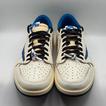 (USED) Jordan 1 Low Travis Scott x Fragment Sail Military Blue Size 14