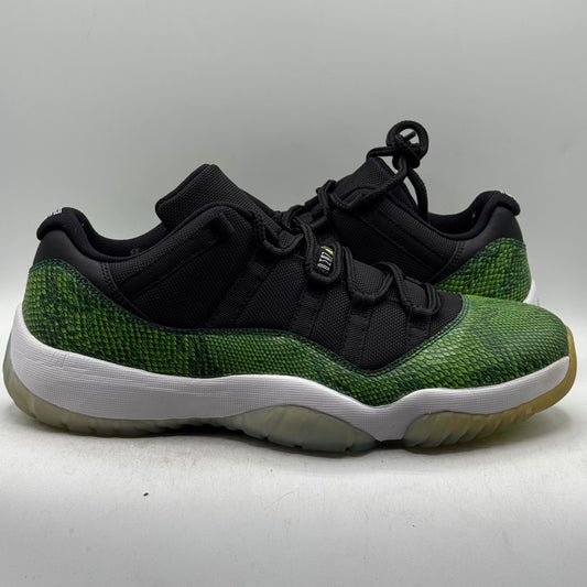 (USED) Jordan 11 Low Green Snakeskin (2014) Size 11.5