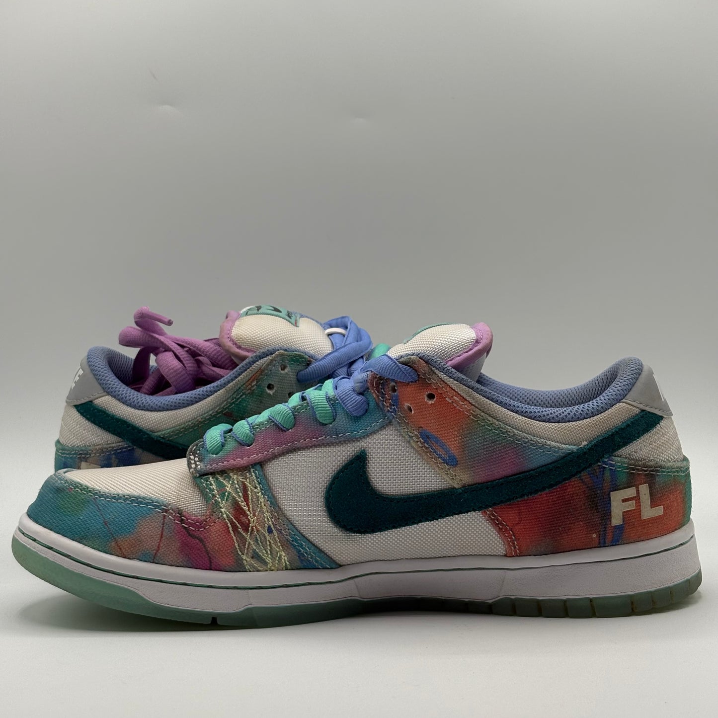 (Used No Box) Nike SB Dunk Low Futura Lab Bleached Aqua Size 8