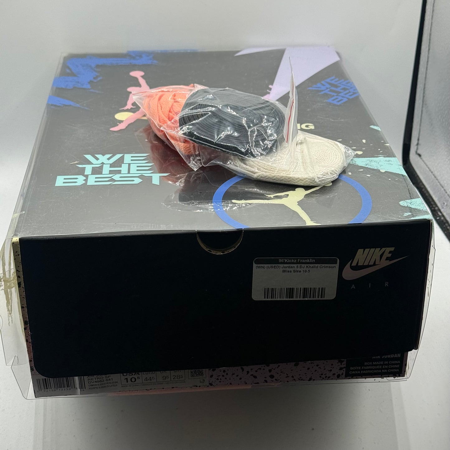 (USED) Jordan 5 DJ Khalid Crimson Bliss Size 10.5