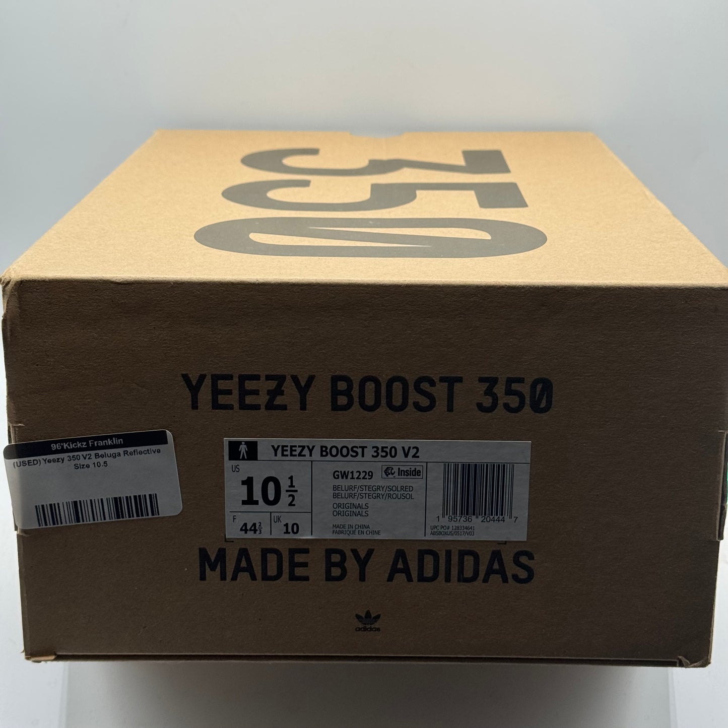 (USED) Yeezy 350 V2 Beluga Reflective Size 10.5