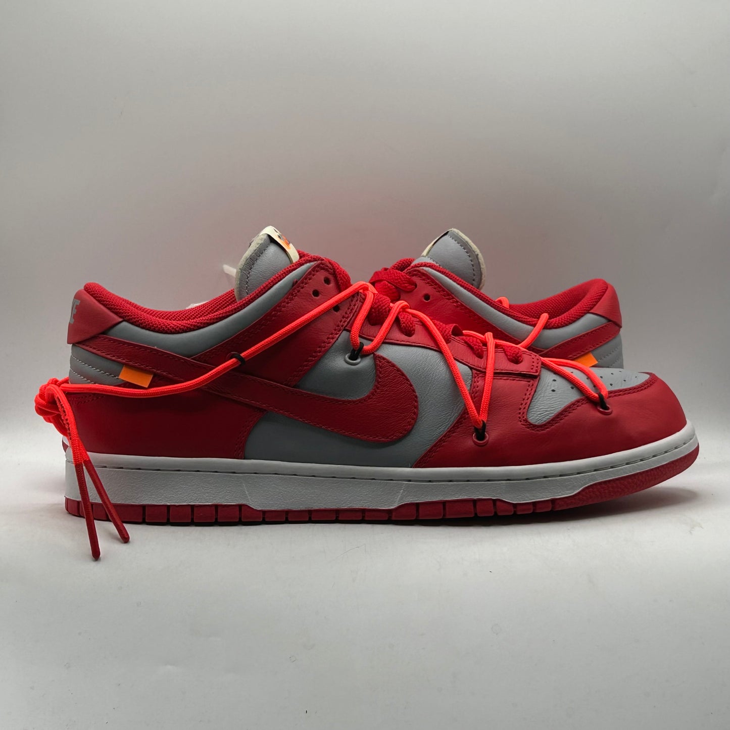(USED) Nike Dunk Low Off-White University Red Size 12