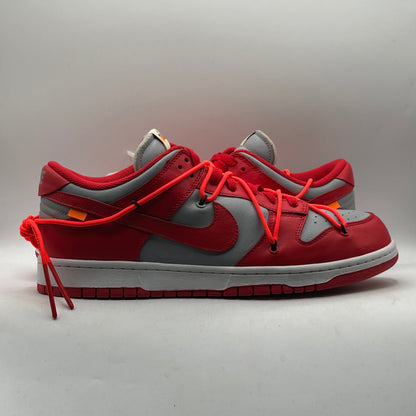 (USED) Nike Dunk Low Off-White University Red Size 12