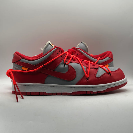 (USED) Nike Dunk Low Off-White University Red Size 12