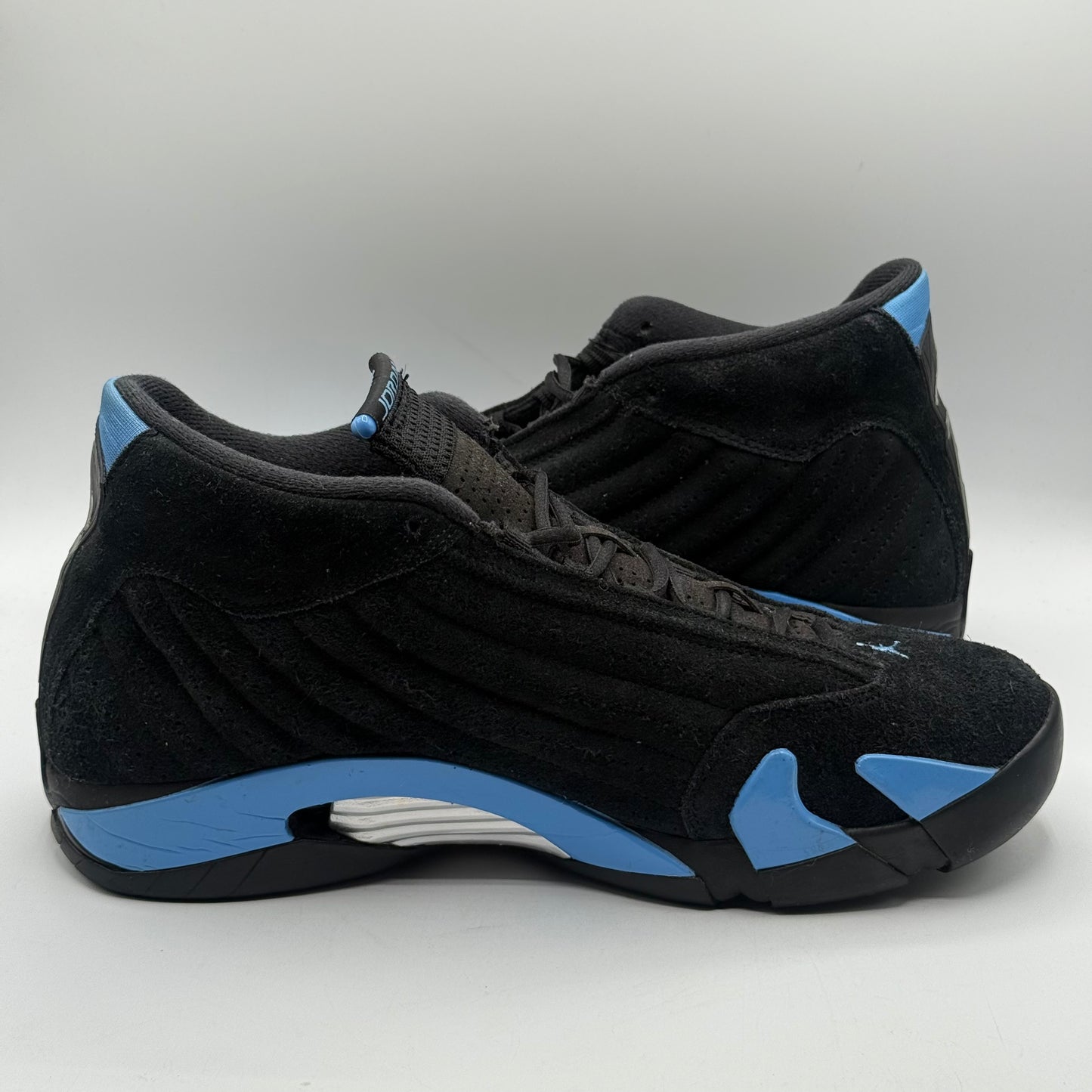 (USED) Jordan 14 Black University Blue Size 11.5