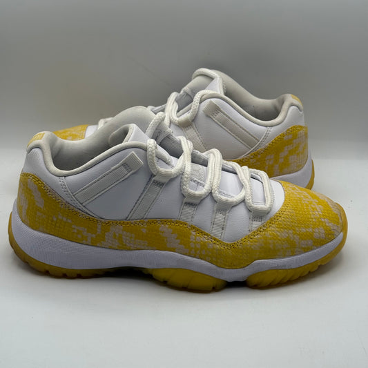 (USED) Jordan 11 Low Yellow Snakeskin Size 8W/6.5Y