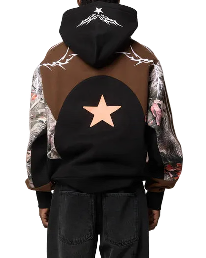 Loiter Hunter Patchwork Hoodie