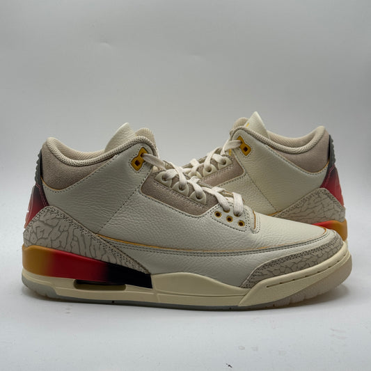 (Used) Jordan 3 J Balvin Sunset Medallion Size 8