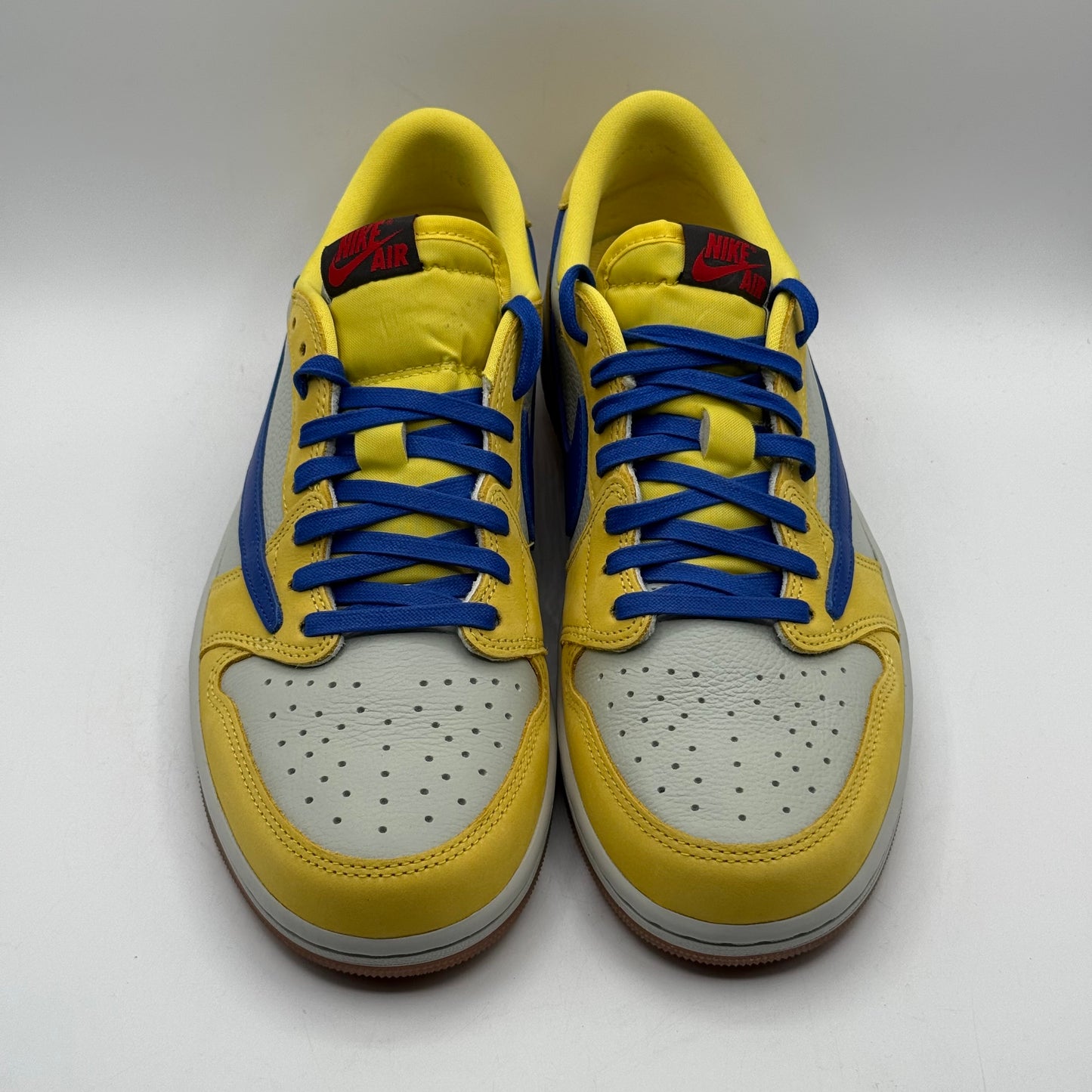 (USED, Worn 1x) Travis Jordan 1 Low Canary Size 11.5W/10M