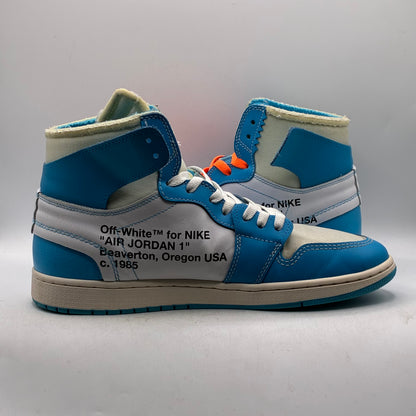 (USED) Jordan 1 High Off-White University Blue Size 11