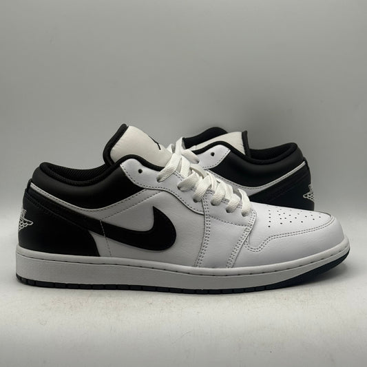 (USED REPLACEMENT BOX) Jordan 1 Low White Black Size 10