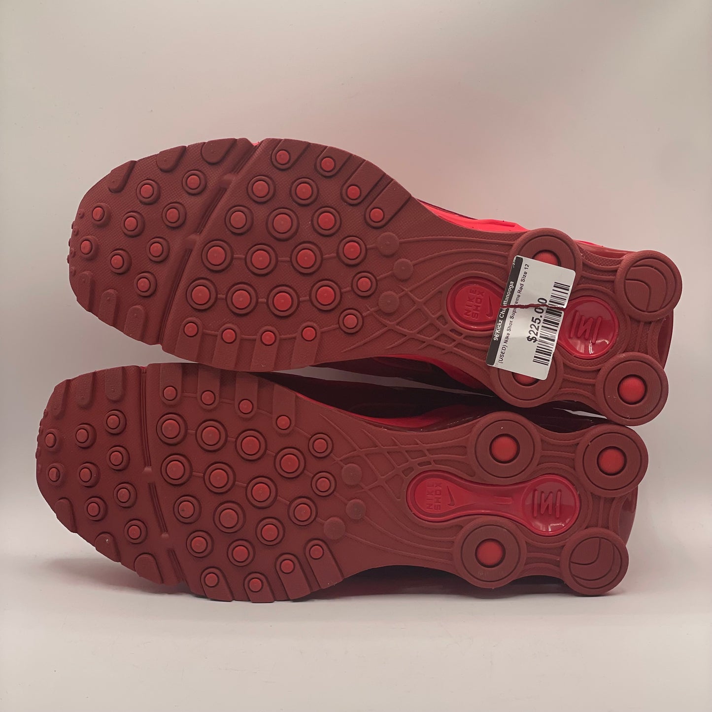 (USED) Nike Shox Supreme Red Size 12