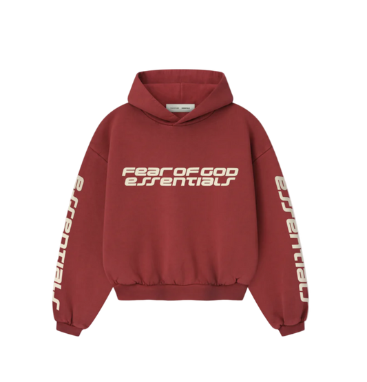 Fear Of God Essentials Hoodie ( Crimson )