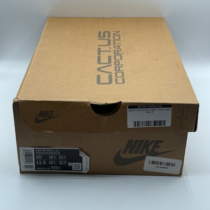 (USED) Travis Scott Air Max 1 Saturn Gold Size 10