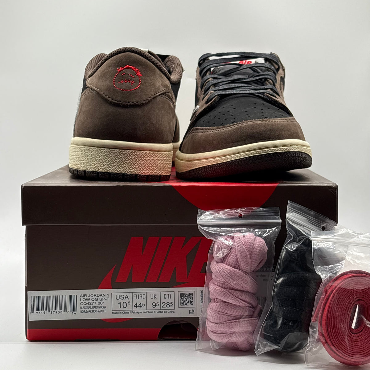 (VNDS) Jordan 1 Low OG SP Travis Scott Mocha Size 10.5
