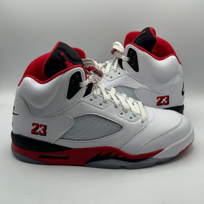 (USED) Jordan 5 Fire Red Black Tongue Size 12