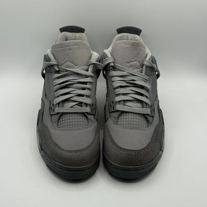 (USED, Worn Once No Box B-Grade) Jordan 4 Paris Wet Cement Size 7Y