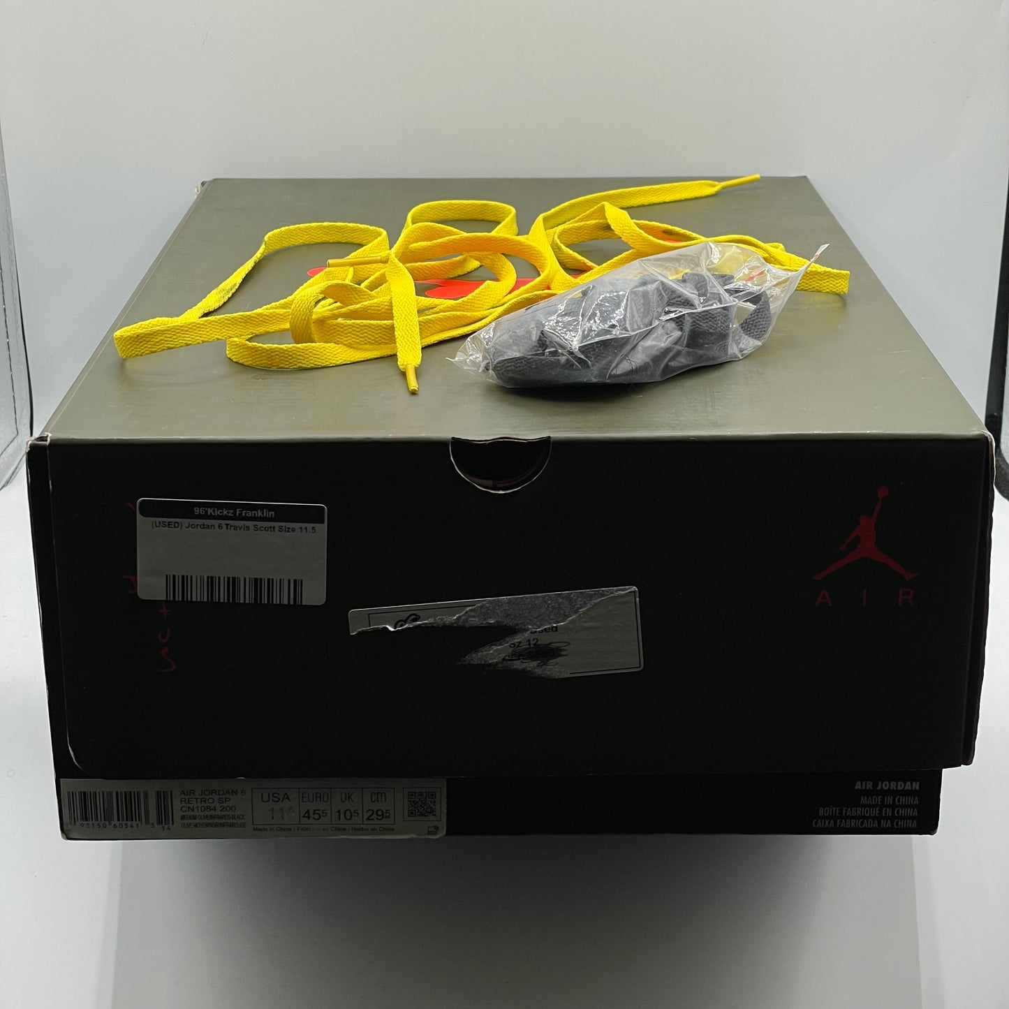 (USED) Jordan 6 Travis Scott Size 11.5