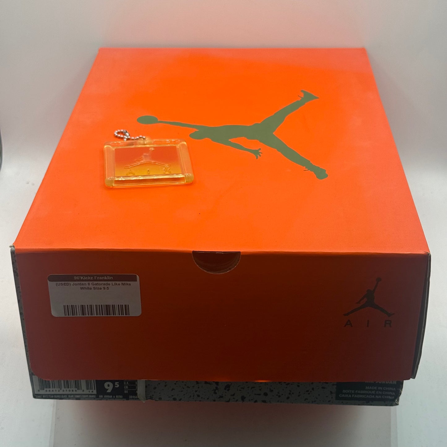(USED) Jordan 6 Gatorade Like Mike White Size 9.5